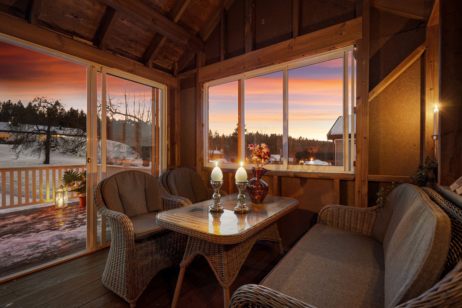 Den ligger praktisk i forhold til kveldssolen. Galleribilde