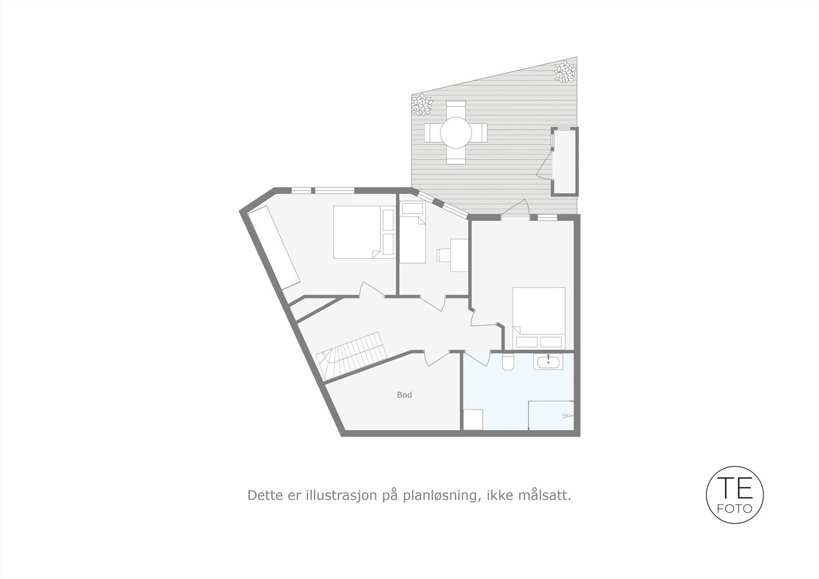 Plantegning underetasje. Galleribilde