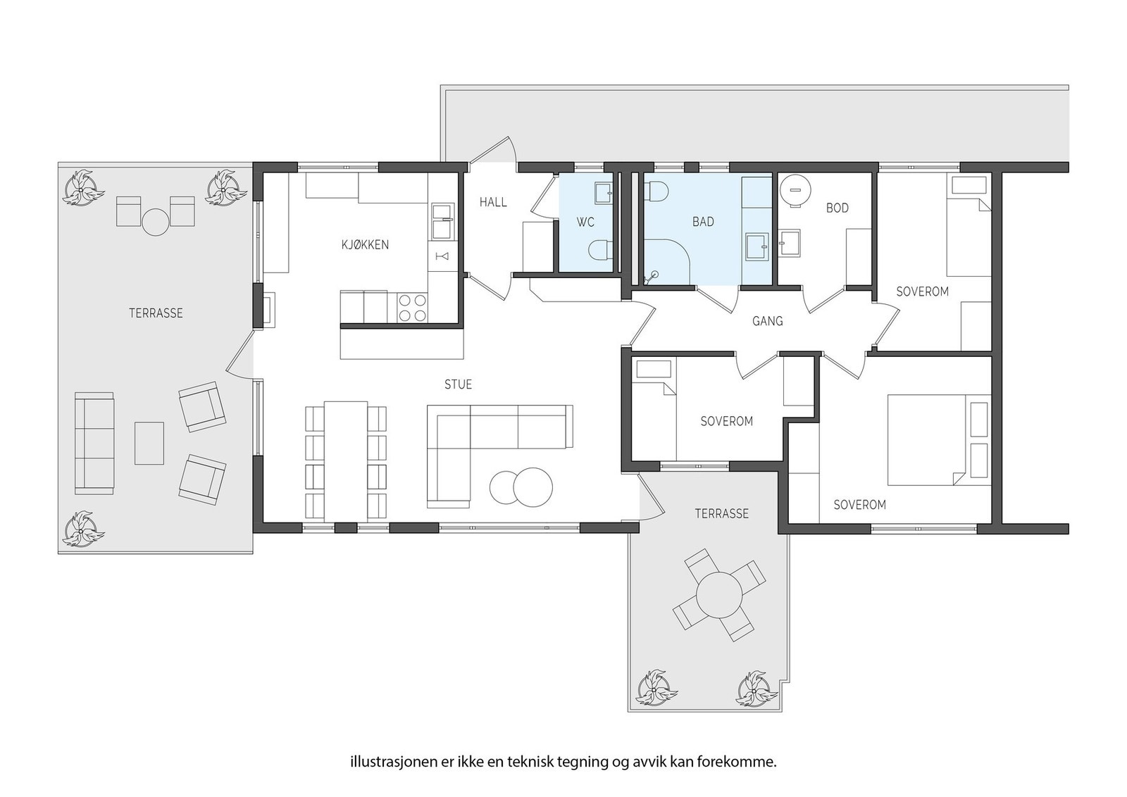 Plantegning 6. etg. Galleribilde