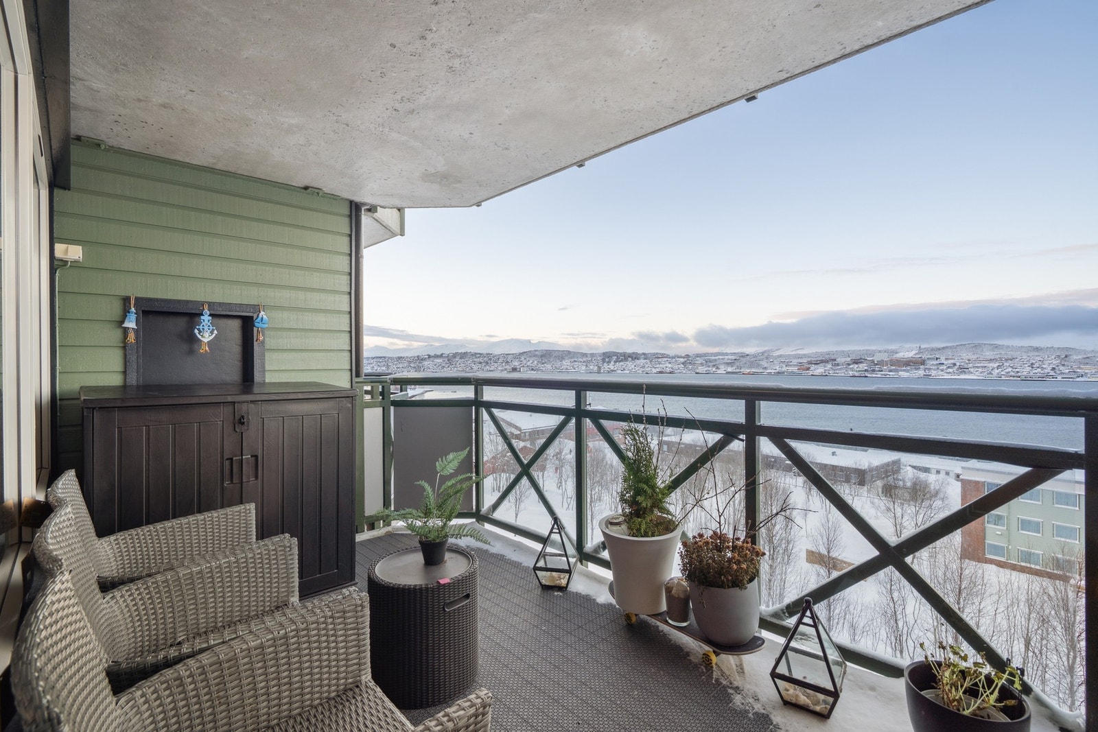 Takoverbygd balkong med fantastisk utsikt Galleribilde