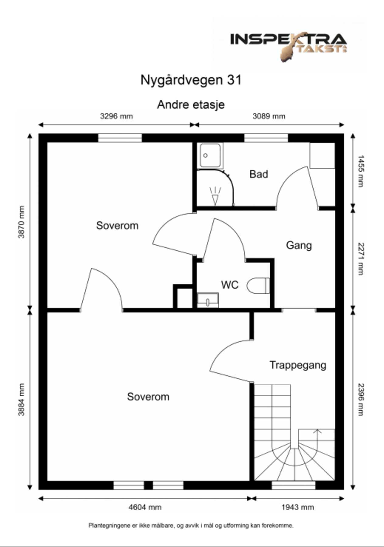 Plantegning 2. etasje Galleribilde