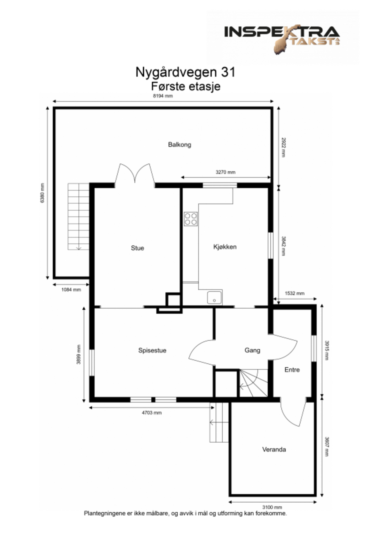 Plantegning 1.etasje Galleribilde