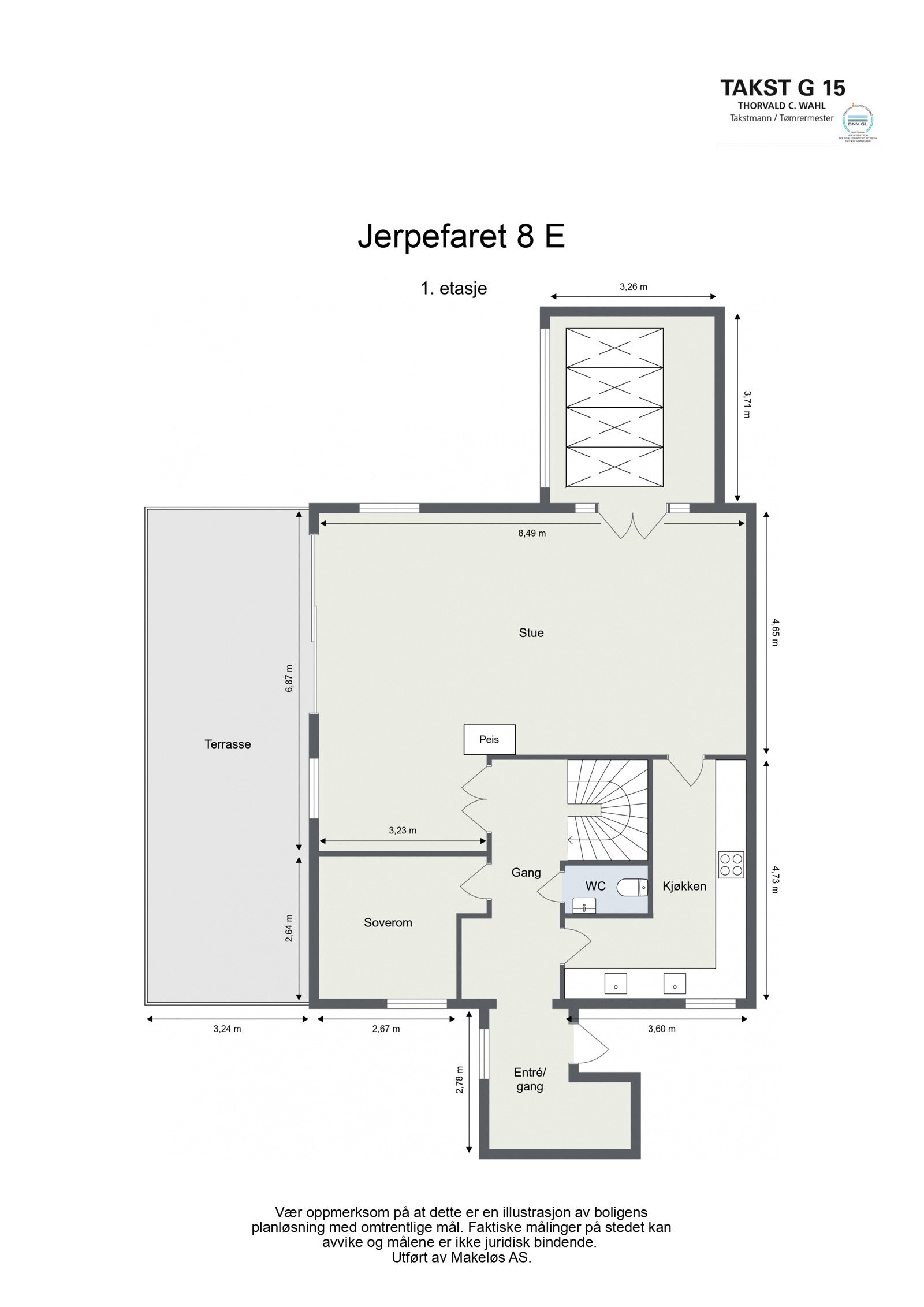 Plantegning 1.etasje Galleribilde
