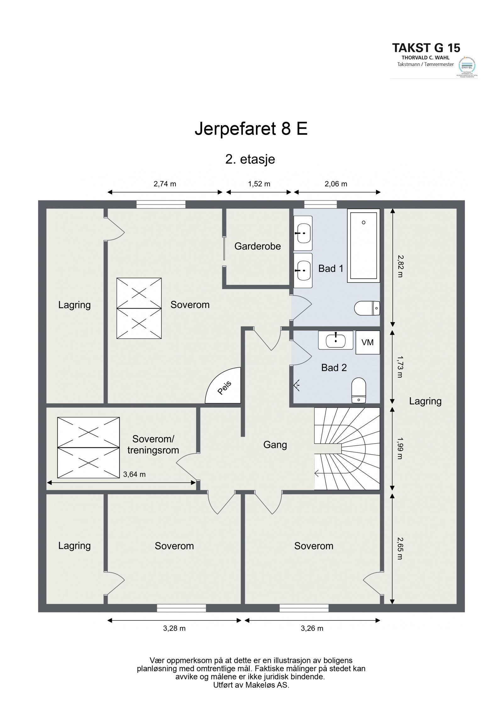 Plantegning 2.etasje Galleribilde