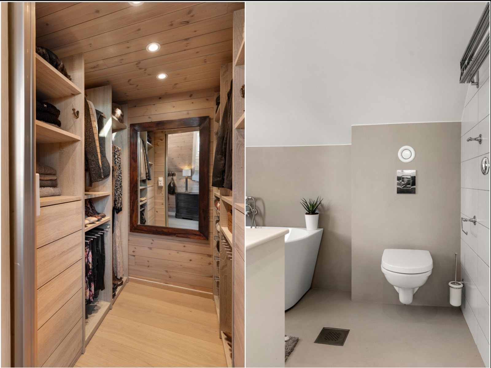 Fra soverommet er det også direkte adkomst til eget bad. Galleribilde