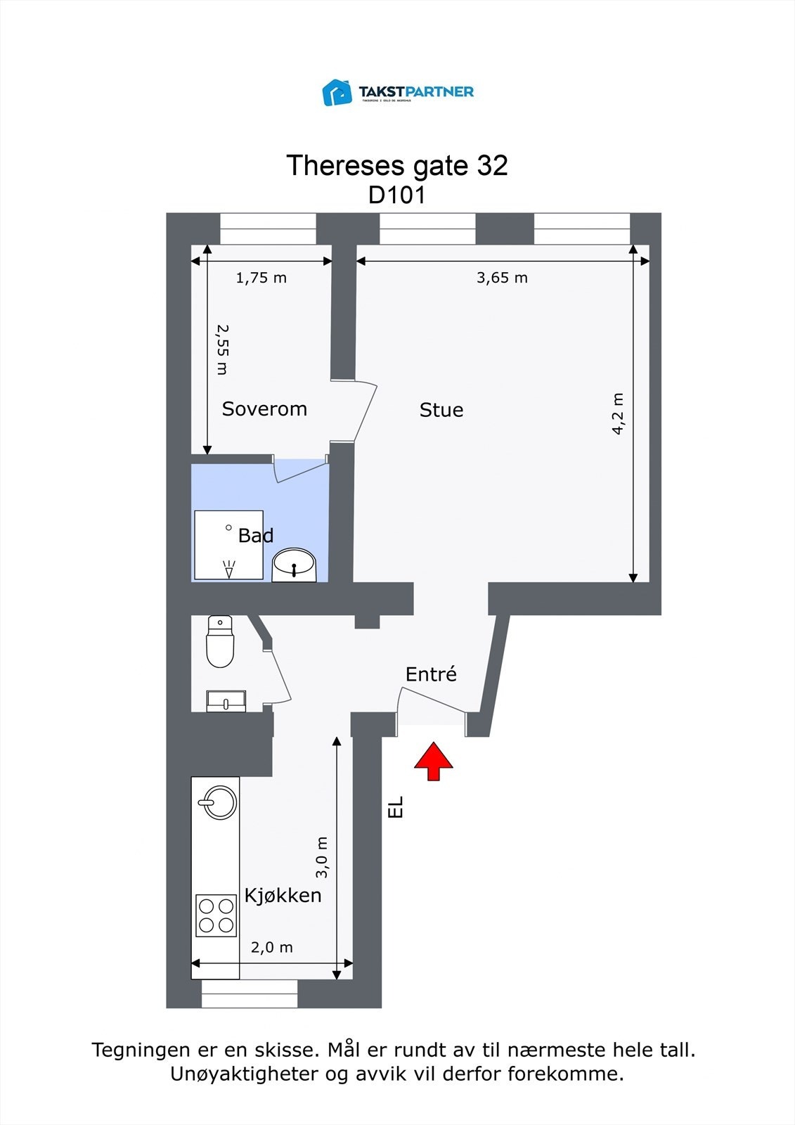 Plantegning. Galleribilde