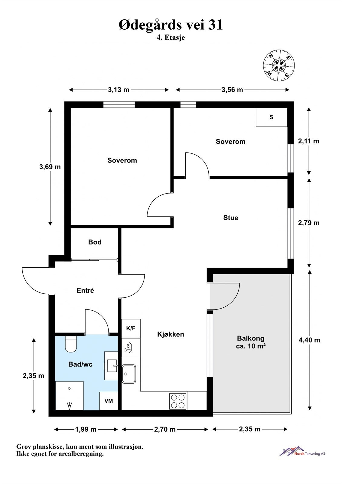 Plantegning - takst Galleribilde