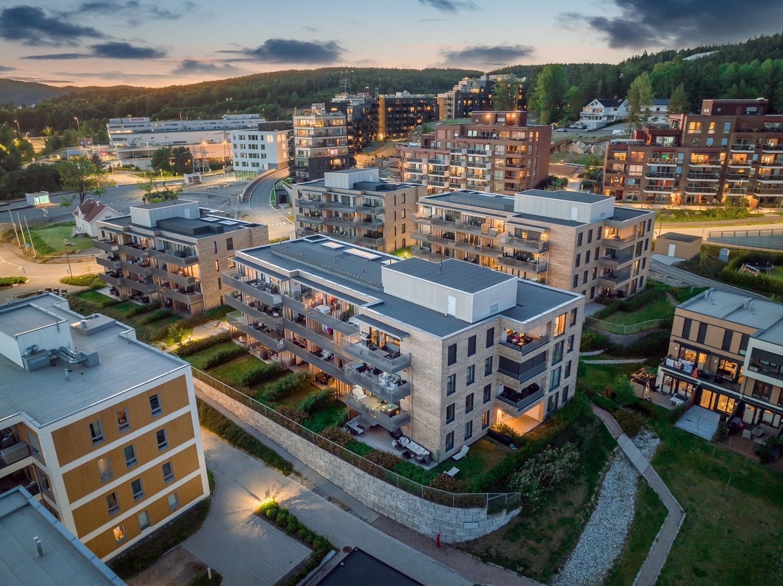 Fin intern beliggenhet. Arkivbilde. Galleribilde