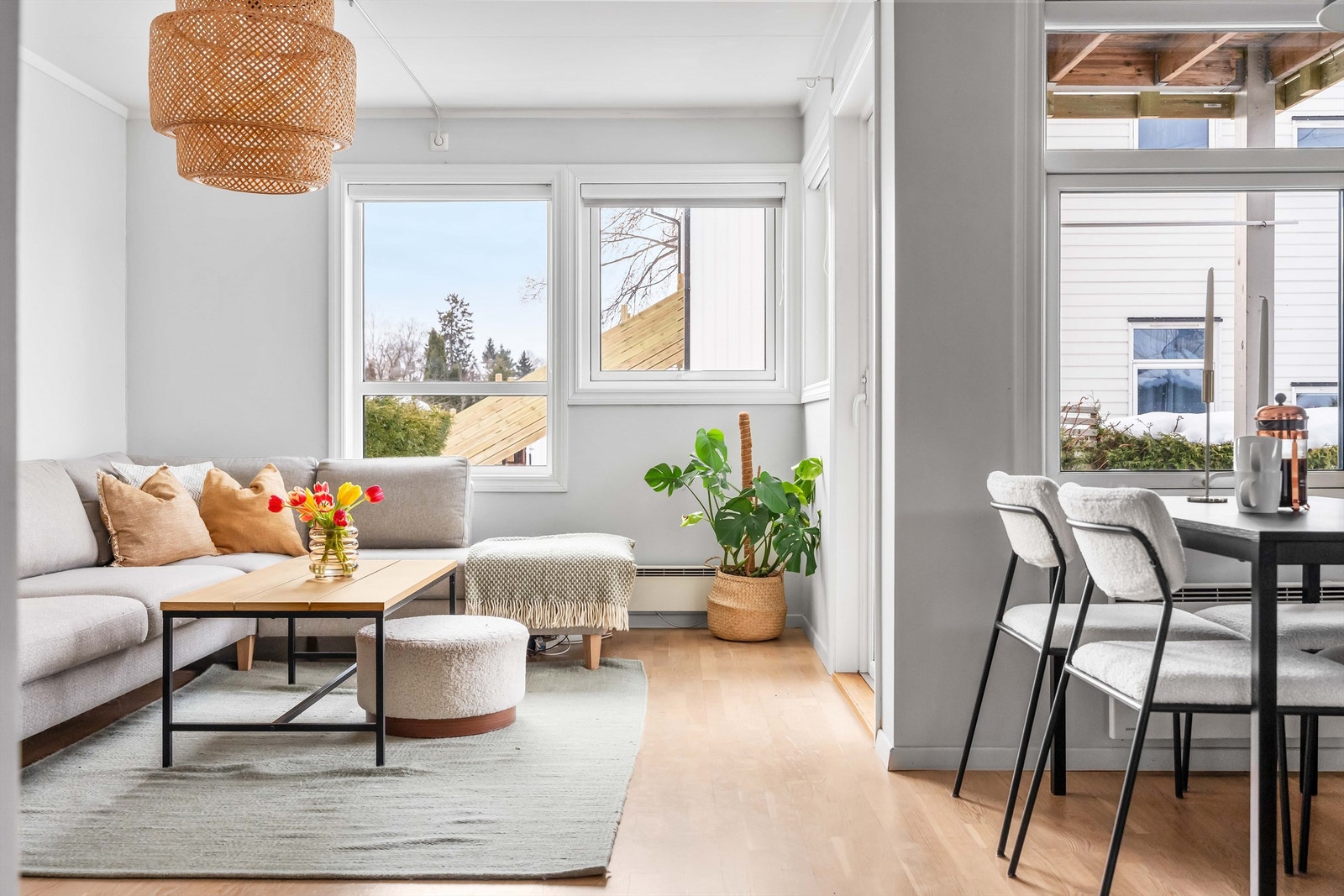 Leiligheten har en fin og åpen planløsning. Galleribilde