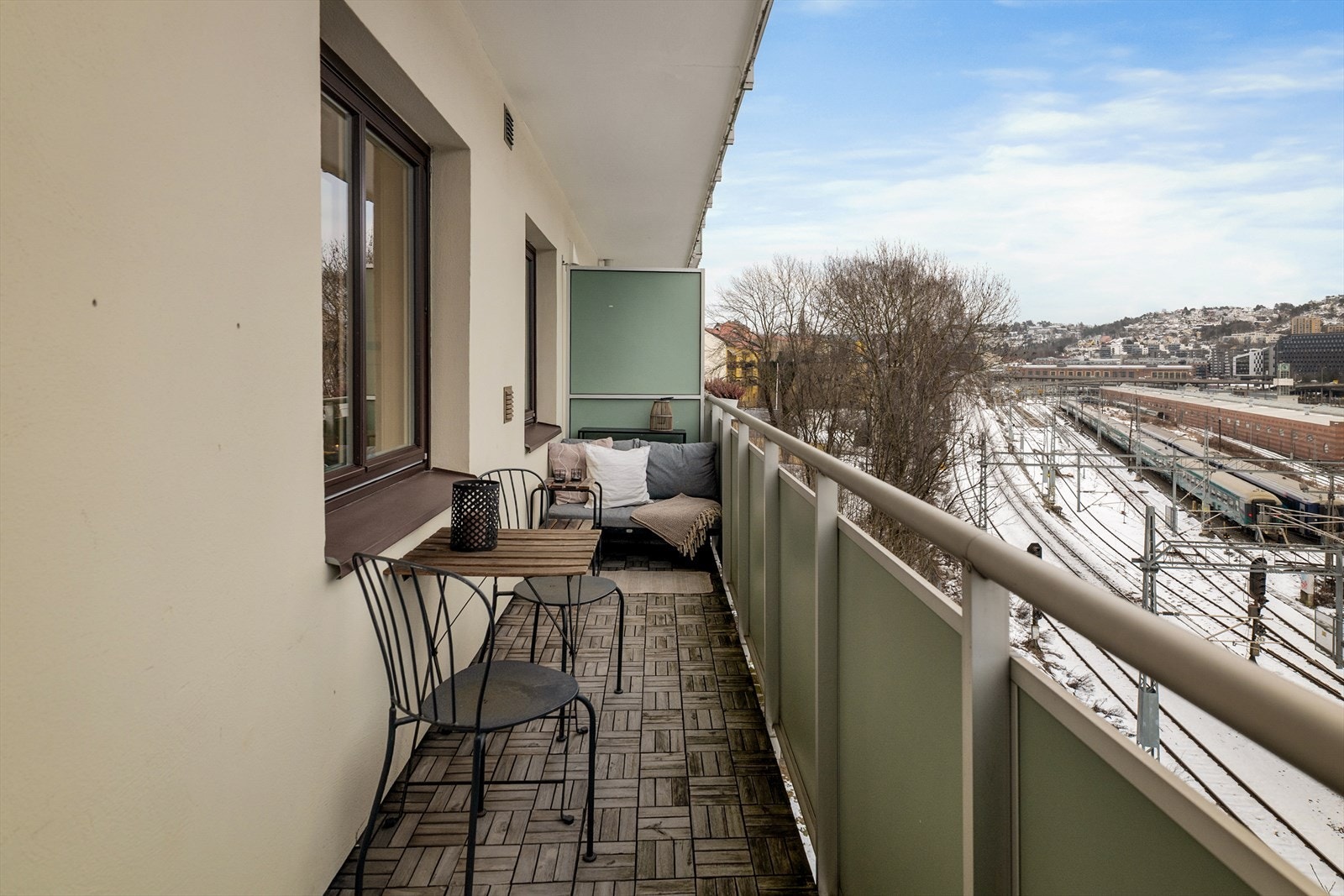 Herfra har du utsikt mot Ekebergåsen og et levende bybilde. Galleribilde