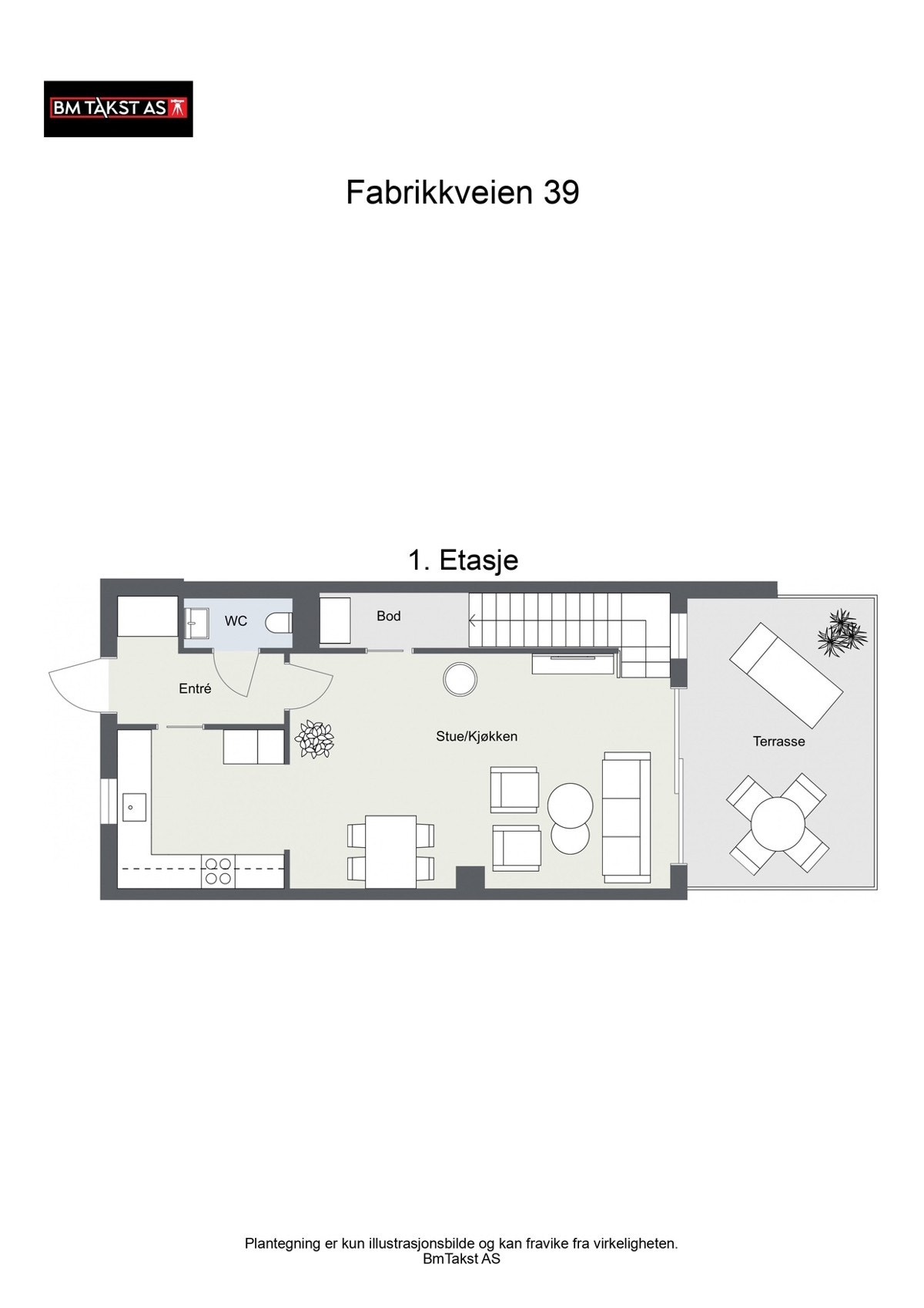 Plantegning 1.etasje Galleribilde