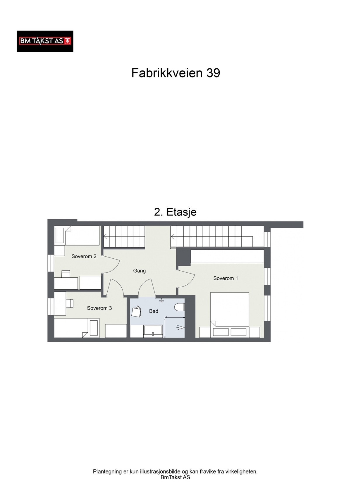 Plantegning 2.etasje Galleribilde