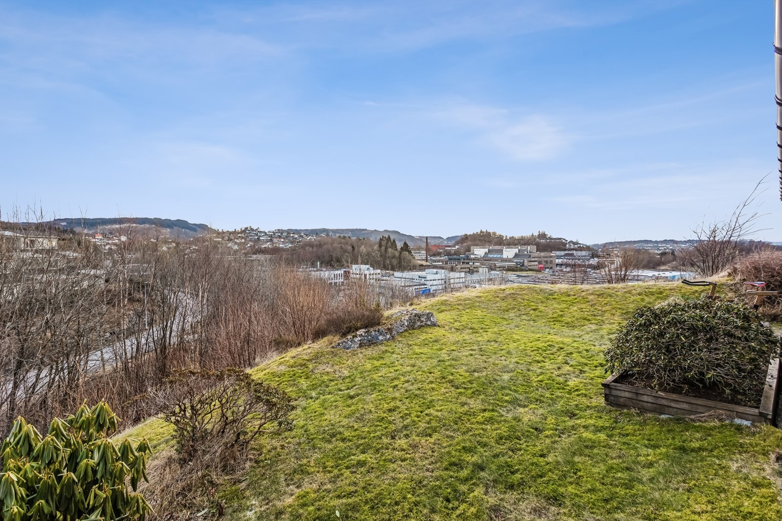 Langstrakt utsikt og deilige solforhold. Galleribilde