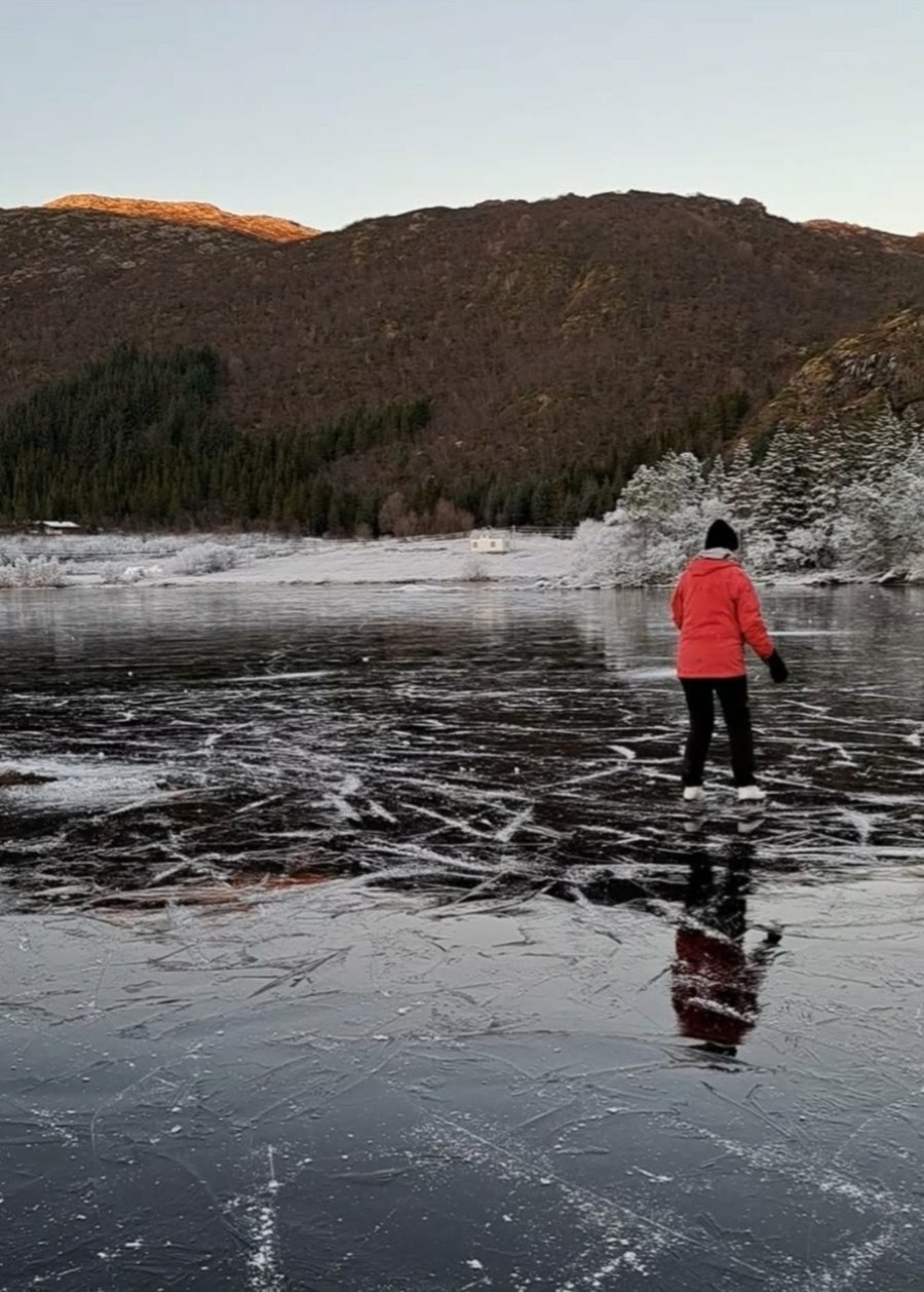 Skøytetur på isen Galleribilde