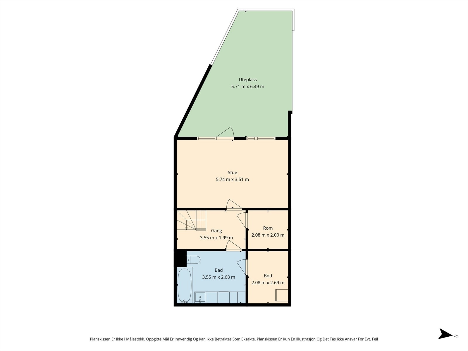 Plantegning 1. etasje. Galleribilde