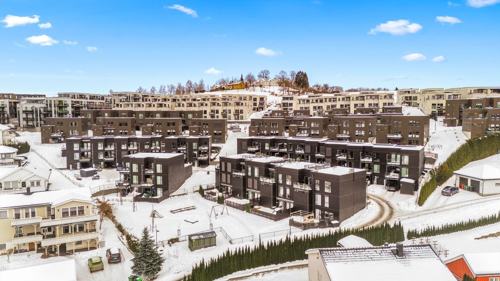 Her bor du i et moderne og familievennlig område. Galleribilde