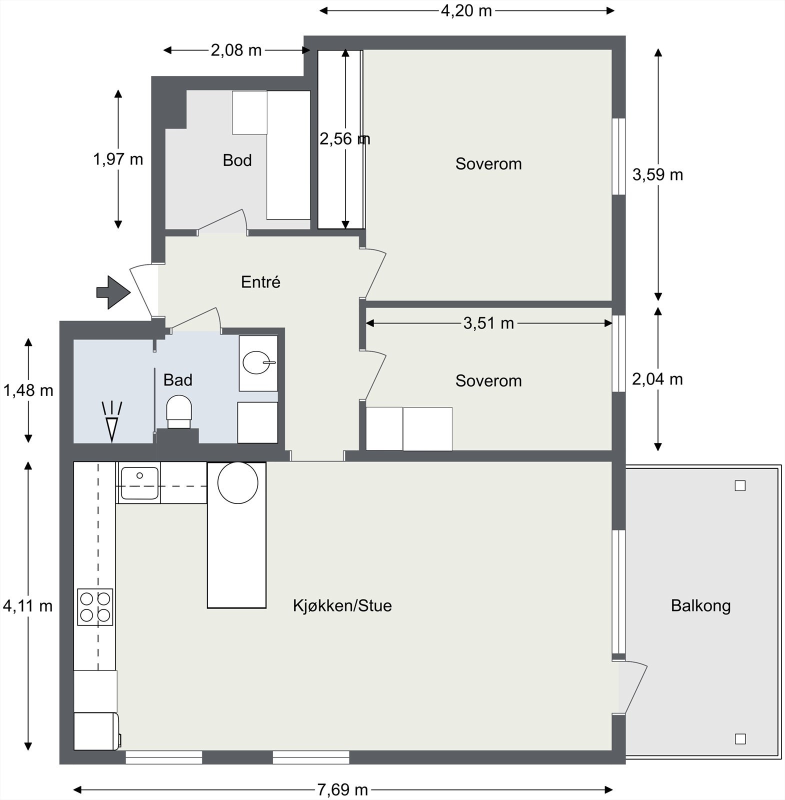 Plantegning Galleribilde