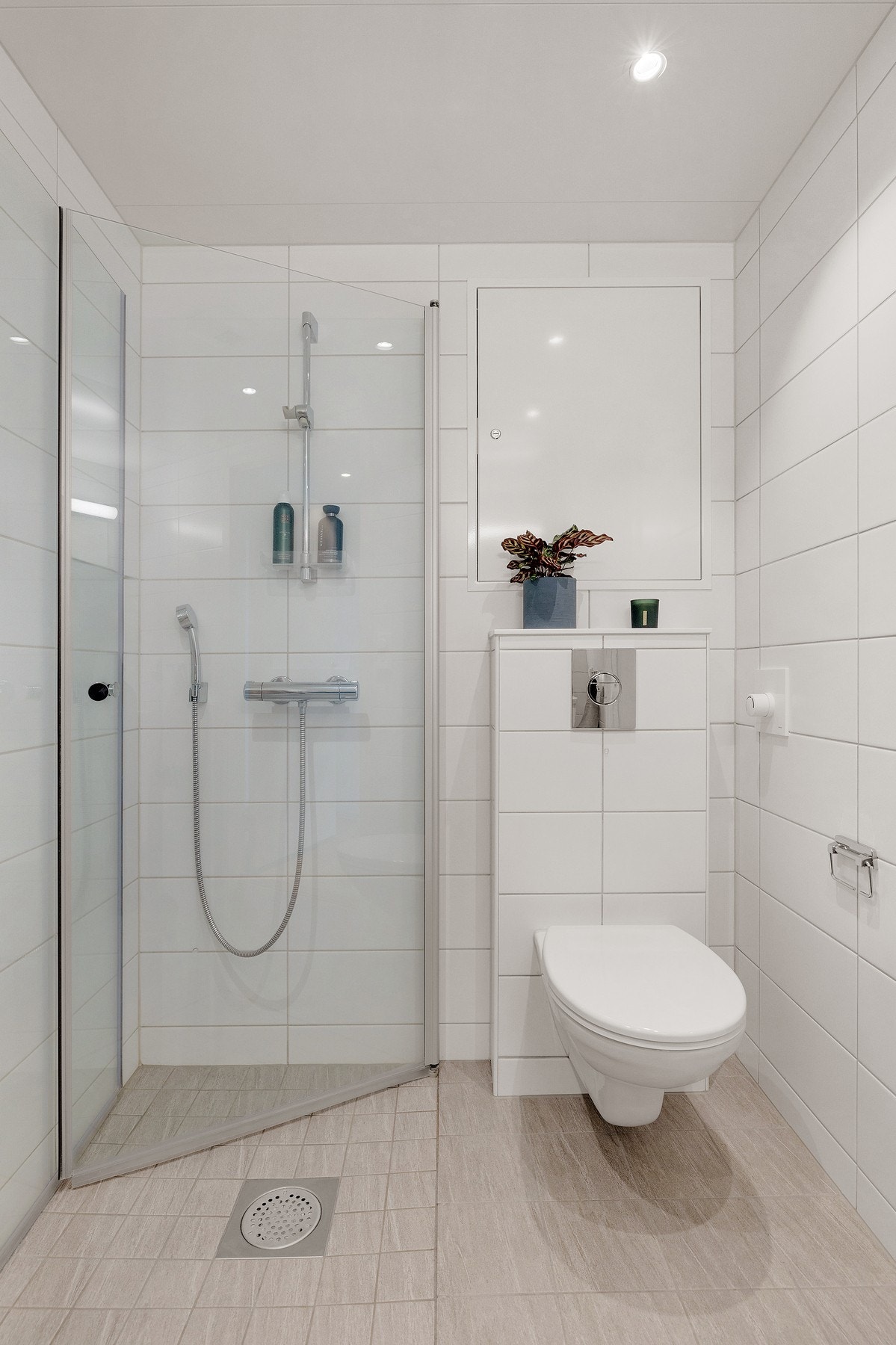 Det er vannbåren gulvvarme på badet Galleribilde