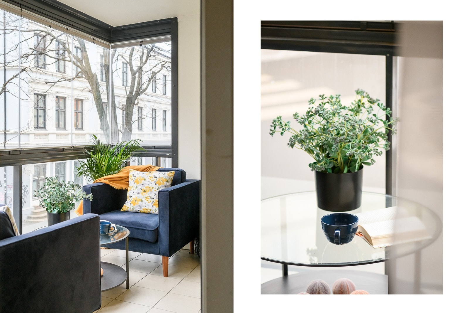 God plass til sittegruppe. Galleribilde