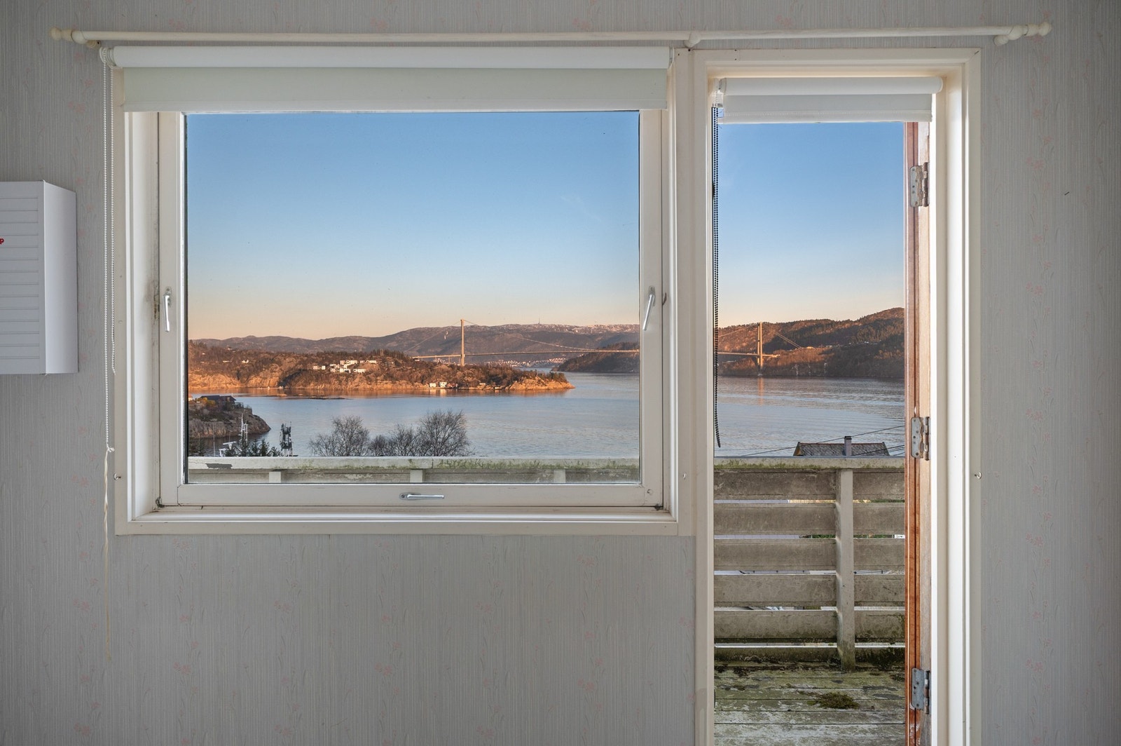 Terrassen måler 5,4 m². Galleribilde