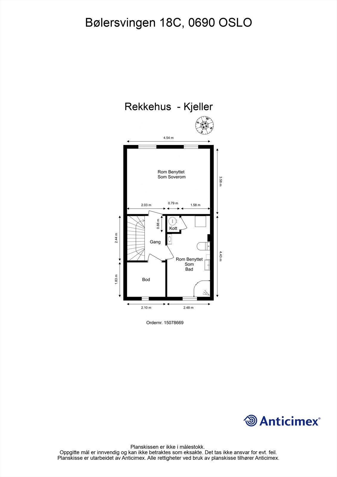 Plantegning - Kjeller. Galleribilde