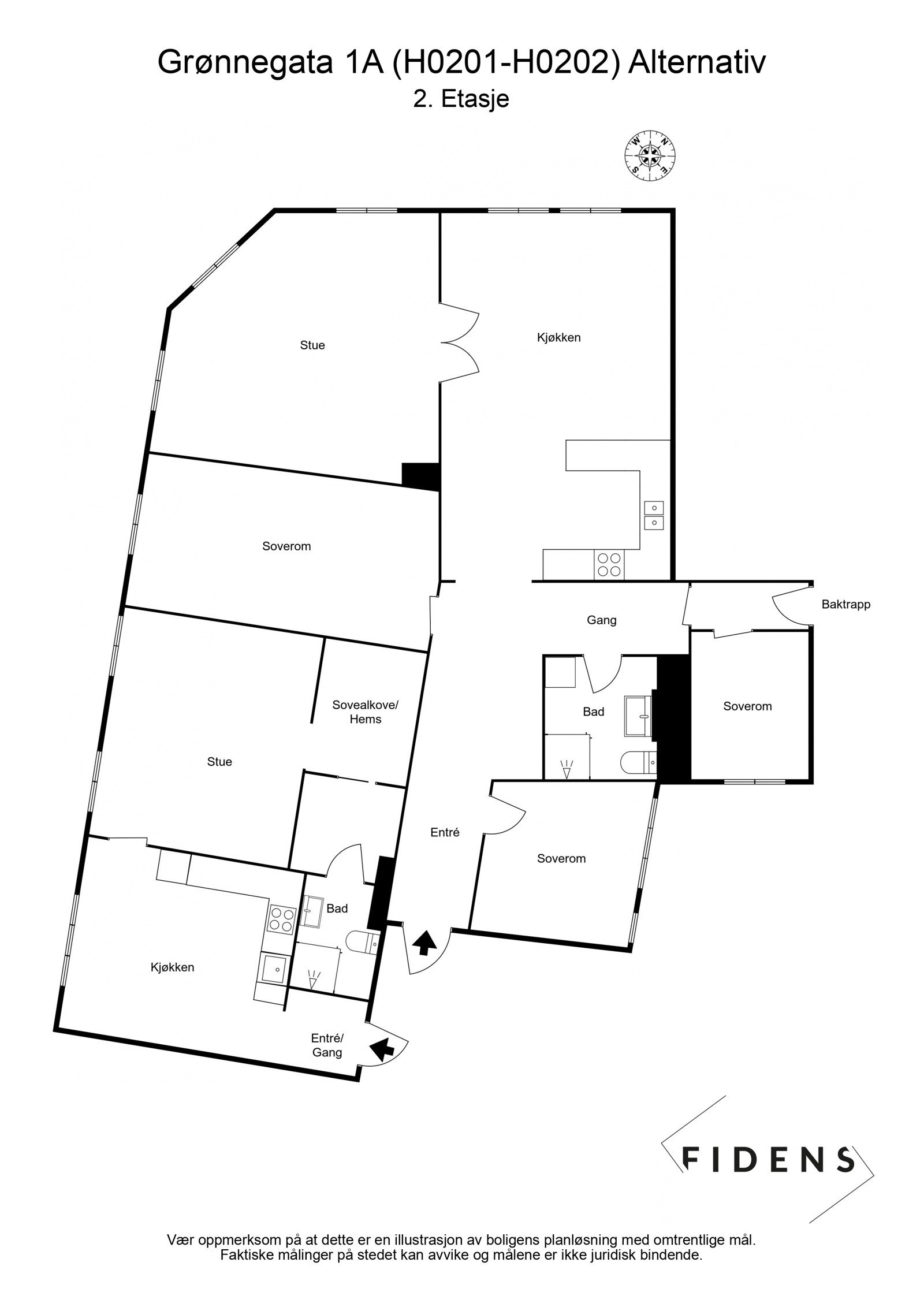 Plantegning 2. etasje. Galleribilde