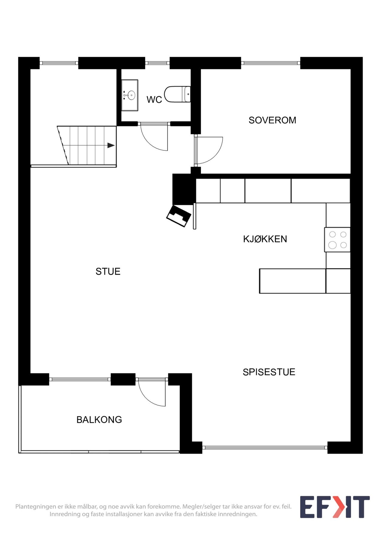 Plantegning hovedetasjen Galleribilde