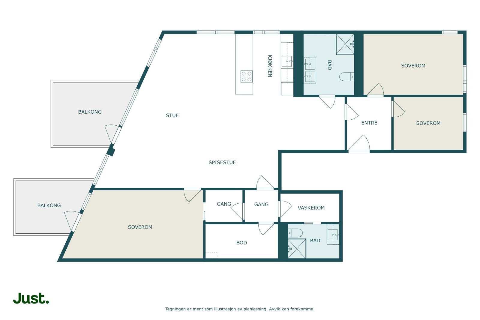 Planskisse Galleribilde