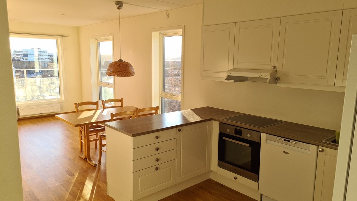 L-shaped living room Galleribilde