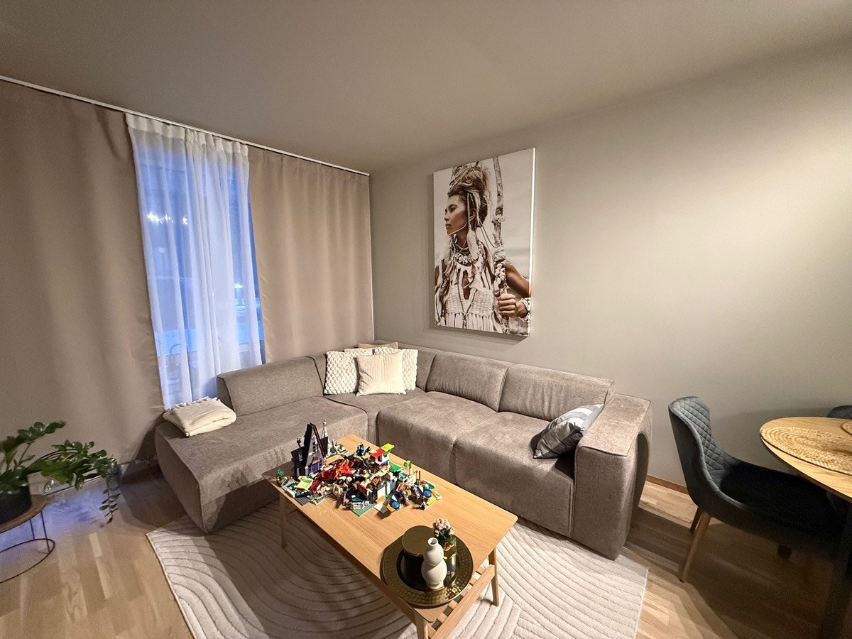 Stue møblert Galleribilde