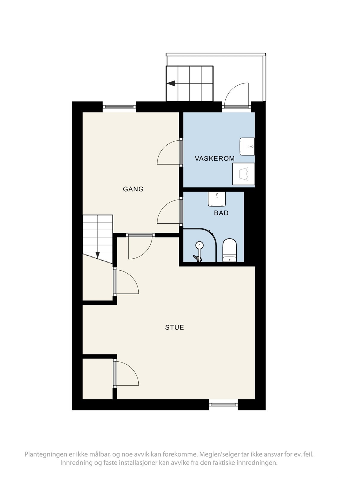 Planskisse kjeller Galleribilde