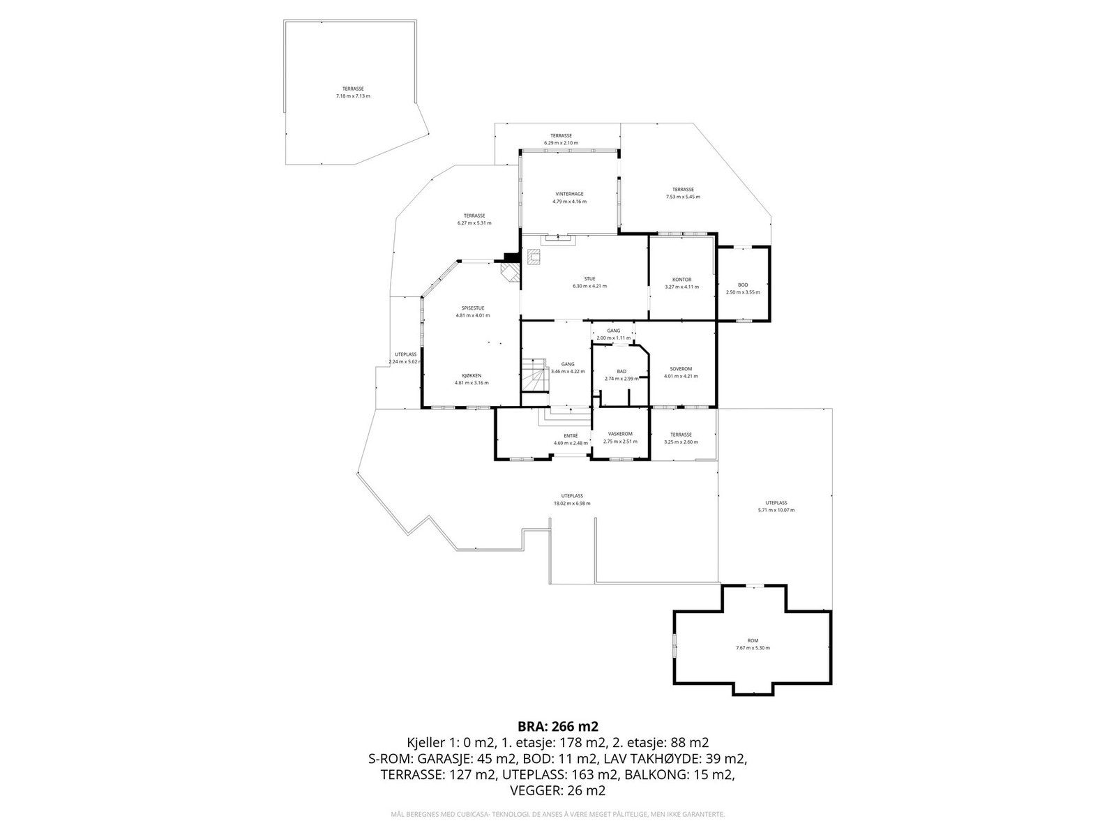 Plantegning 1.etasje. Galleribilde