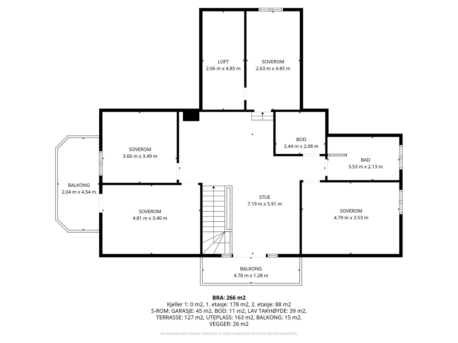 Plantegning 2.etasje. Galleribilde