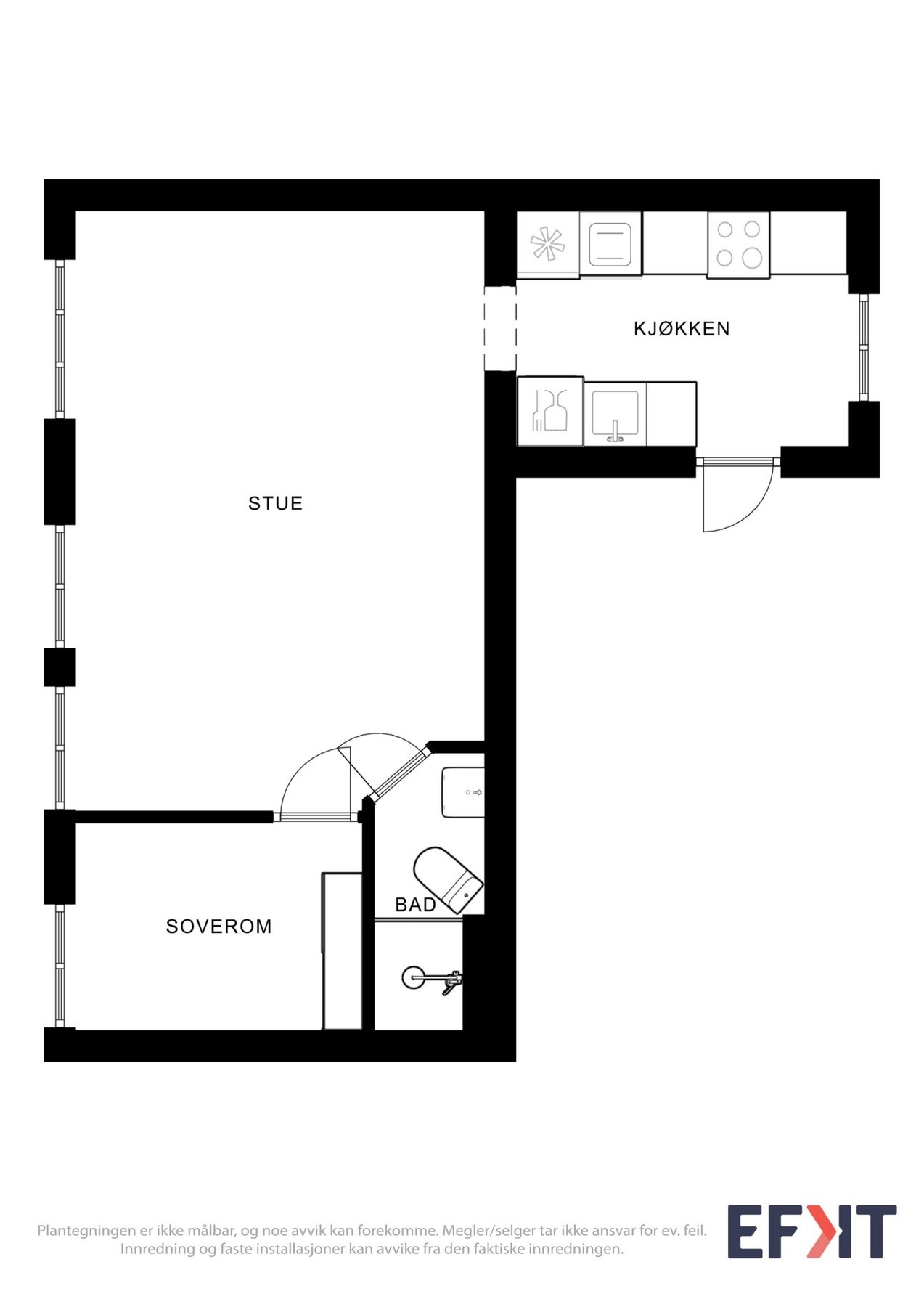 Tips! Ta målene du trenger allerede på visning. Galleribilde