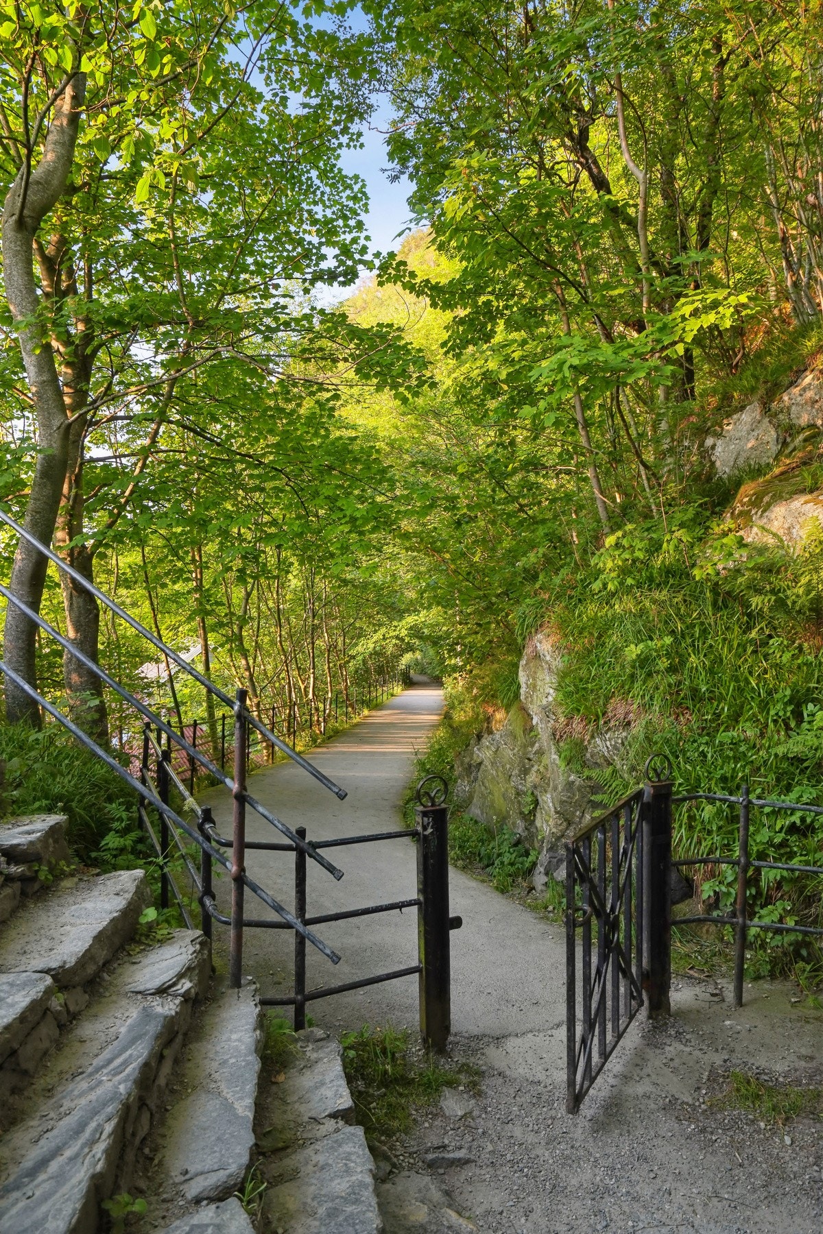 Fra Byparken kan du også gå Borgenes vei bak fjellet på nordsiden. Galleribilde