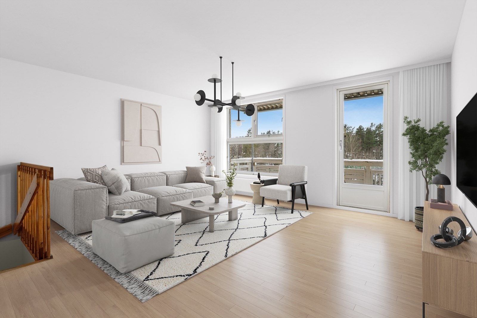 Lokalmegler Kapil Sarna v/ DNB Eiendom presenterer Granbergstubben 26E (Digital illustrasjon). Galleribilde