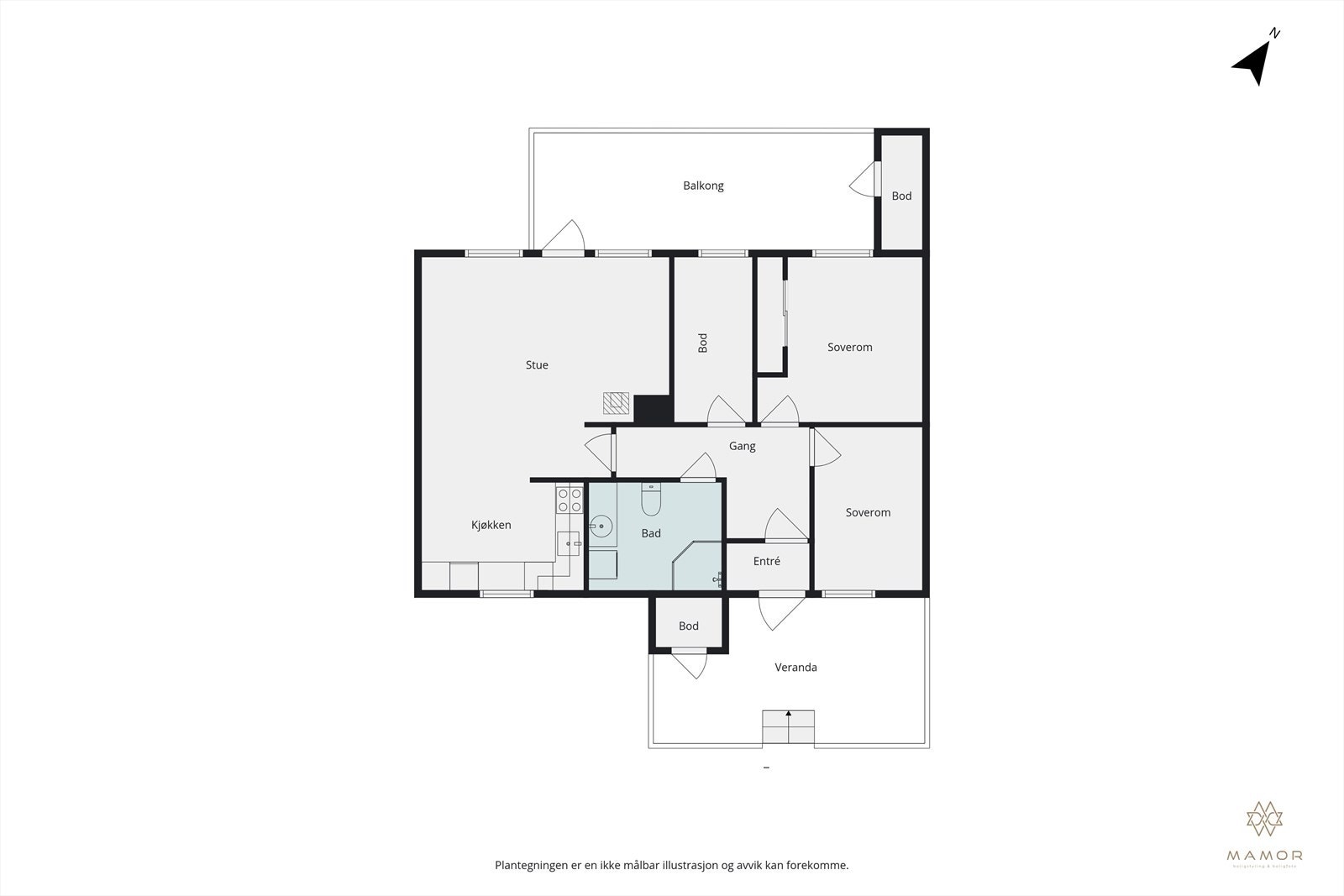 Plantegning Galleribilde