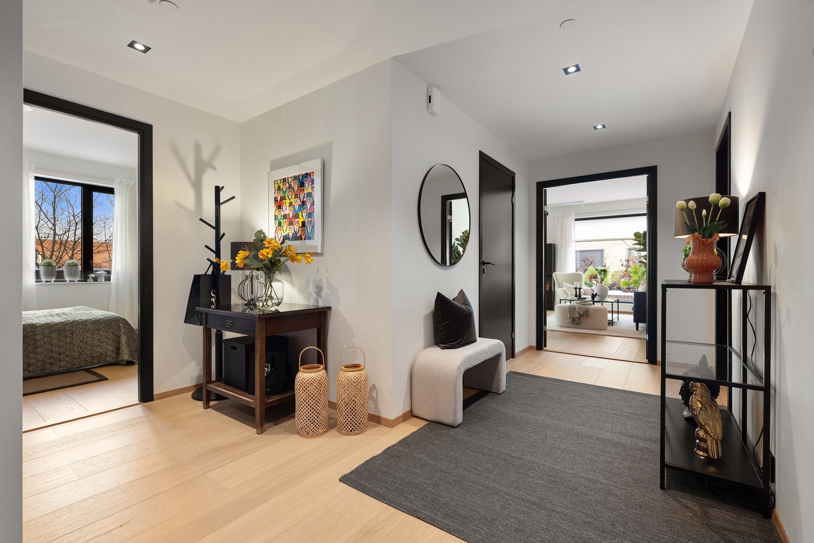 Gang som knytter sammen rommene på en god måte, har også fine innredningsmulighter Galleribilde