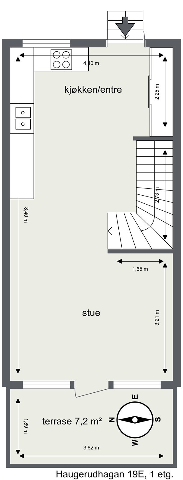 Plantegning 1. etasje Galleribilde