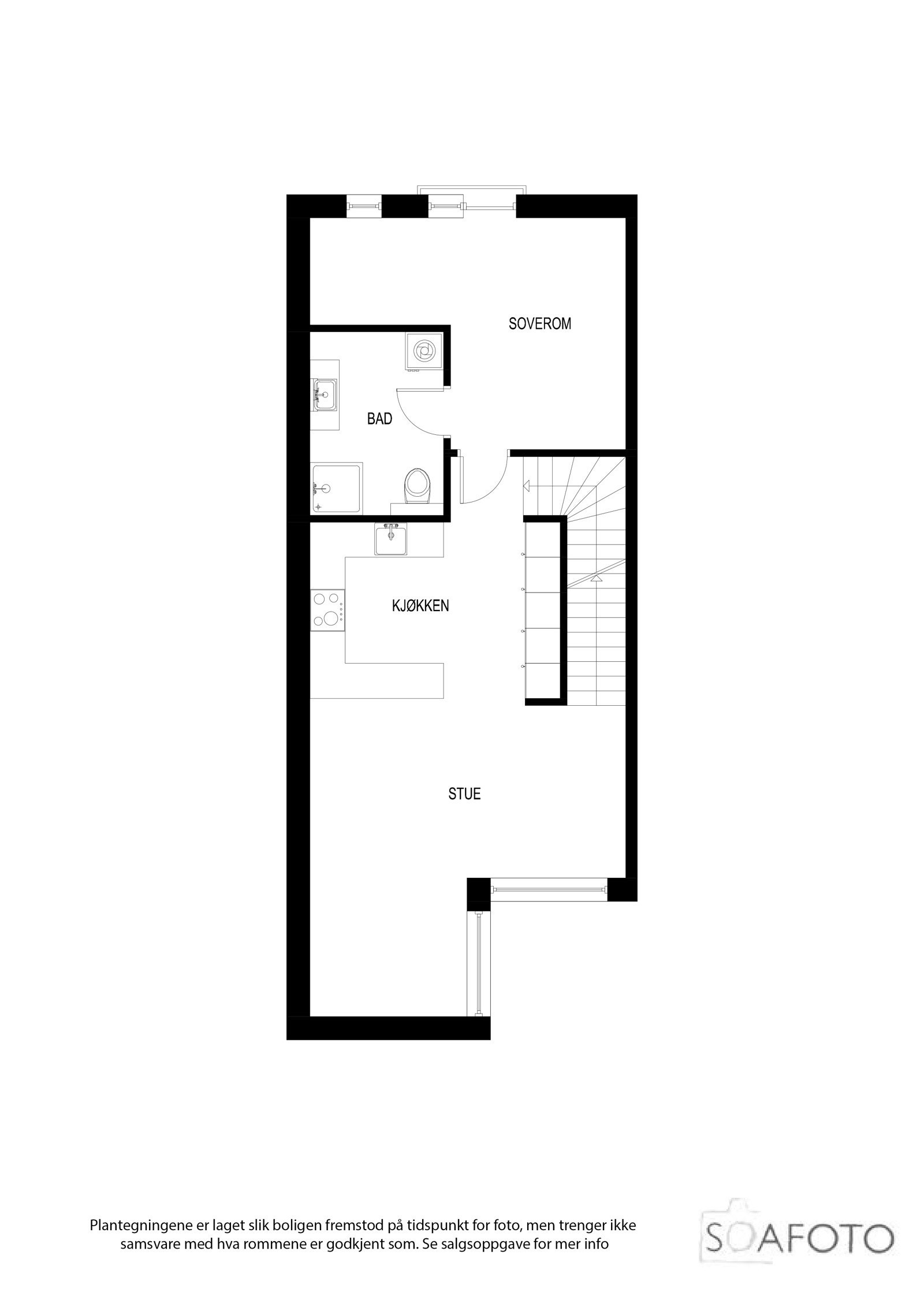Planillustrasjon 2. etasje Galleribilde