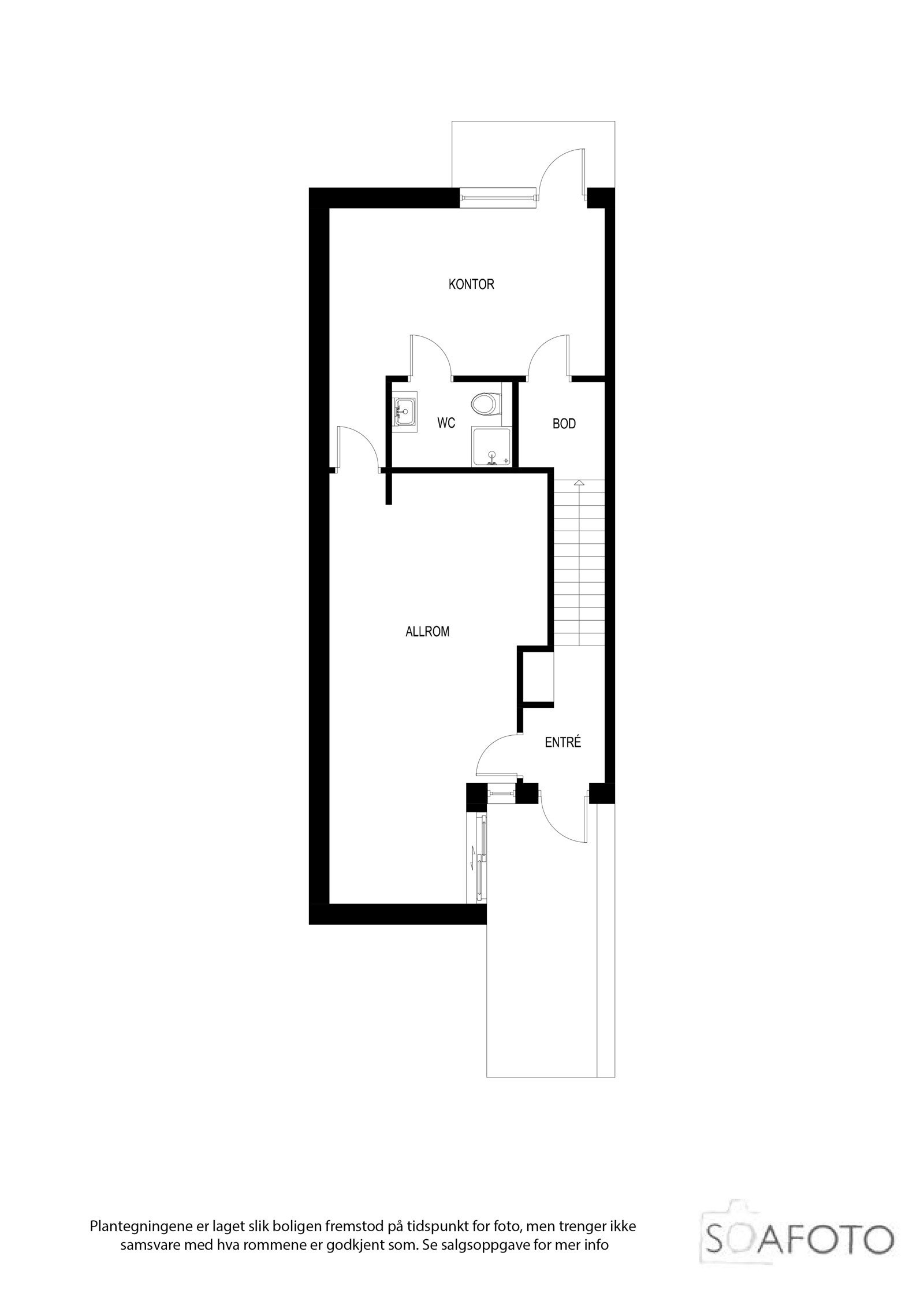 Planillustrasjon 1. etasje Galleribilde