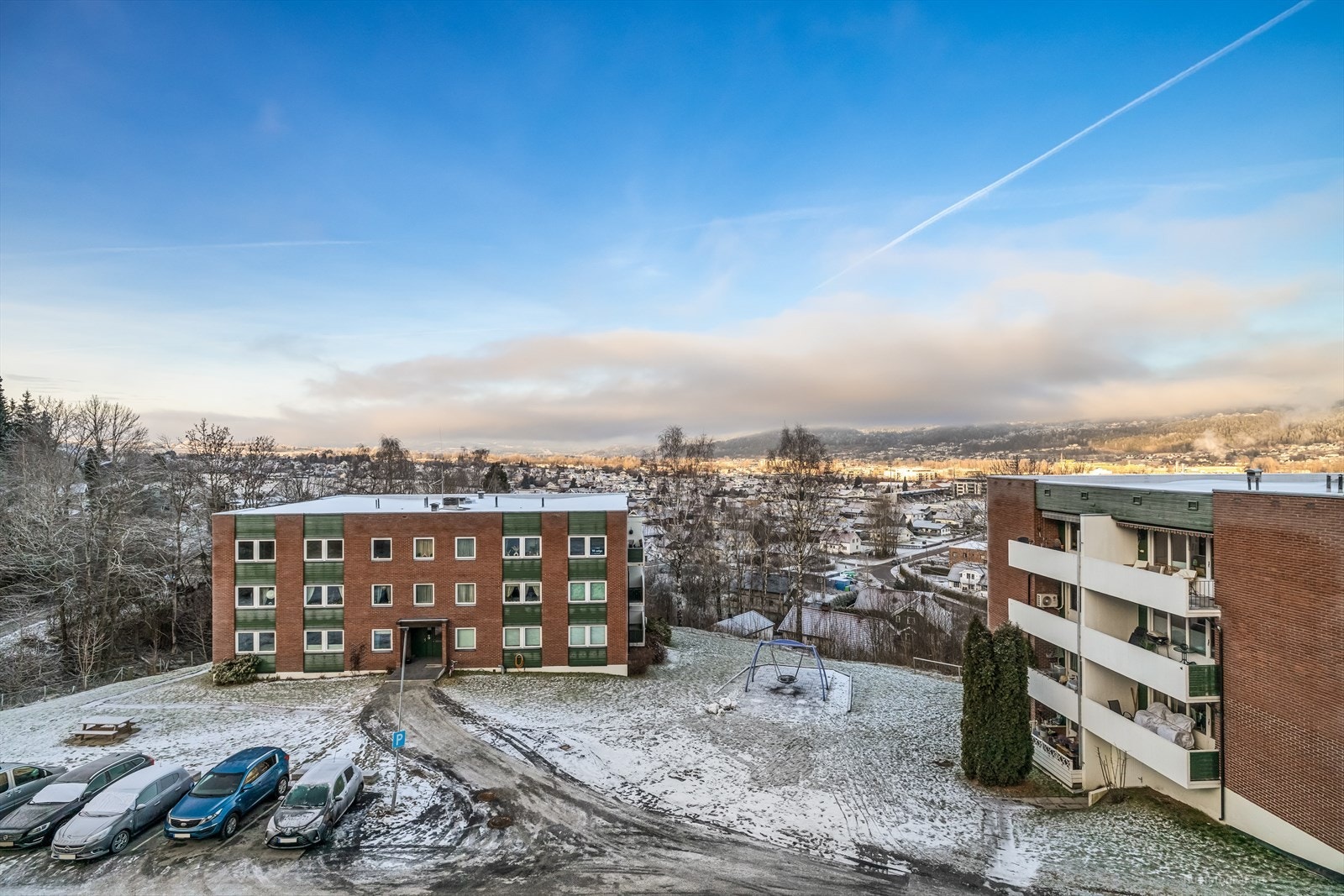 Leiligheten ligger nederst i Åsen i Mjøndalen. Galleribilde