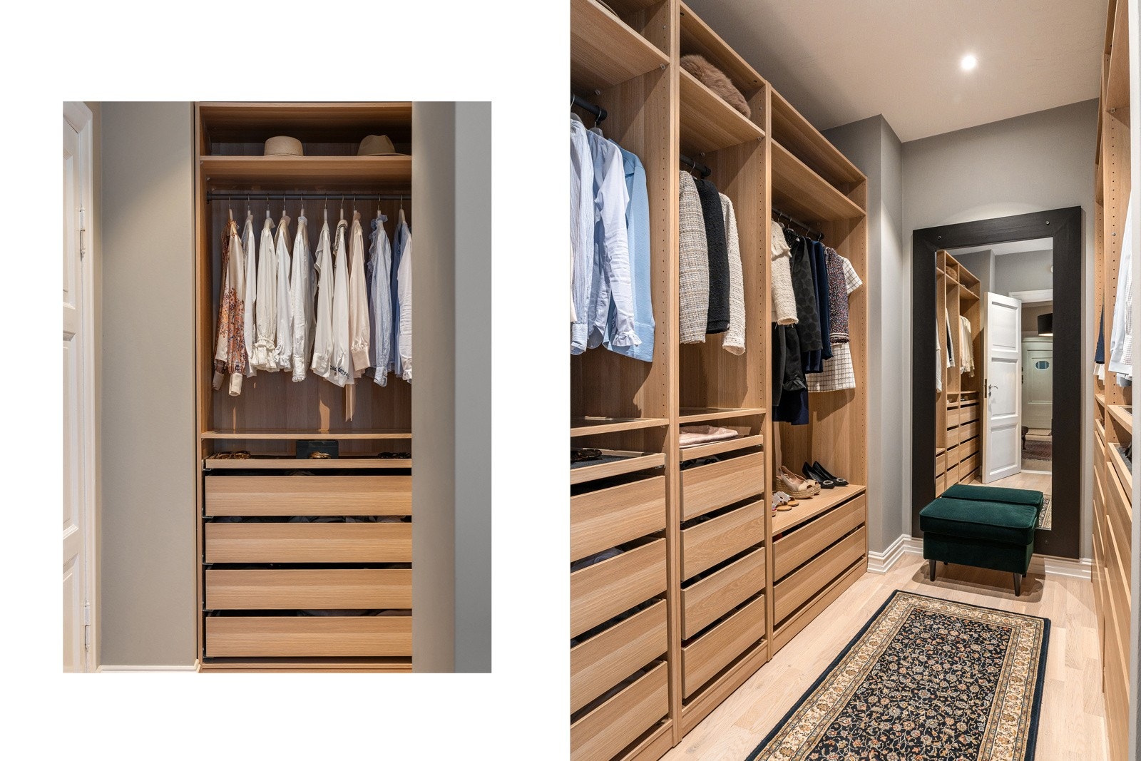 Walk-in-closet. Galleribilde
