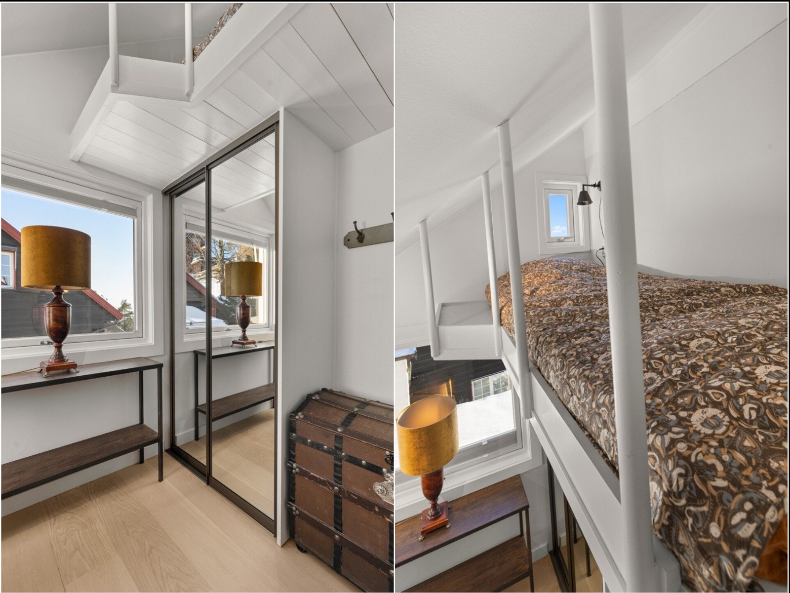 Her er det også hems innredet med seng. Galleribilde