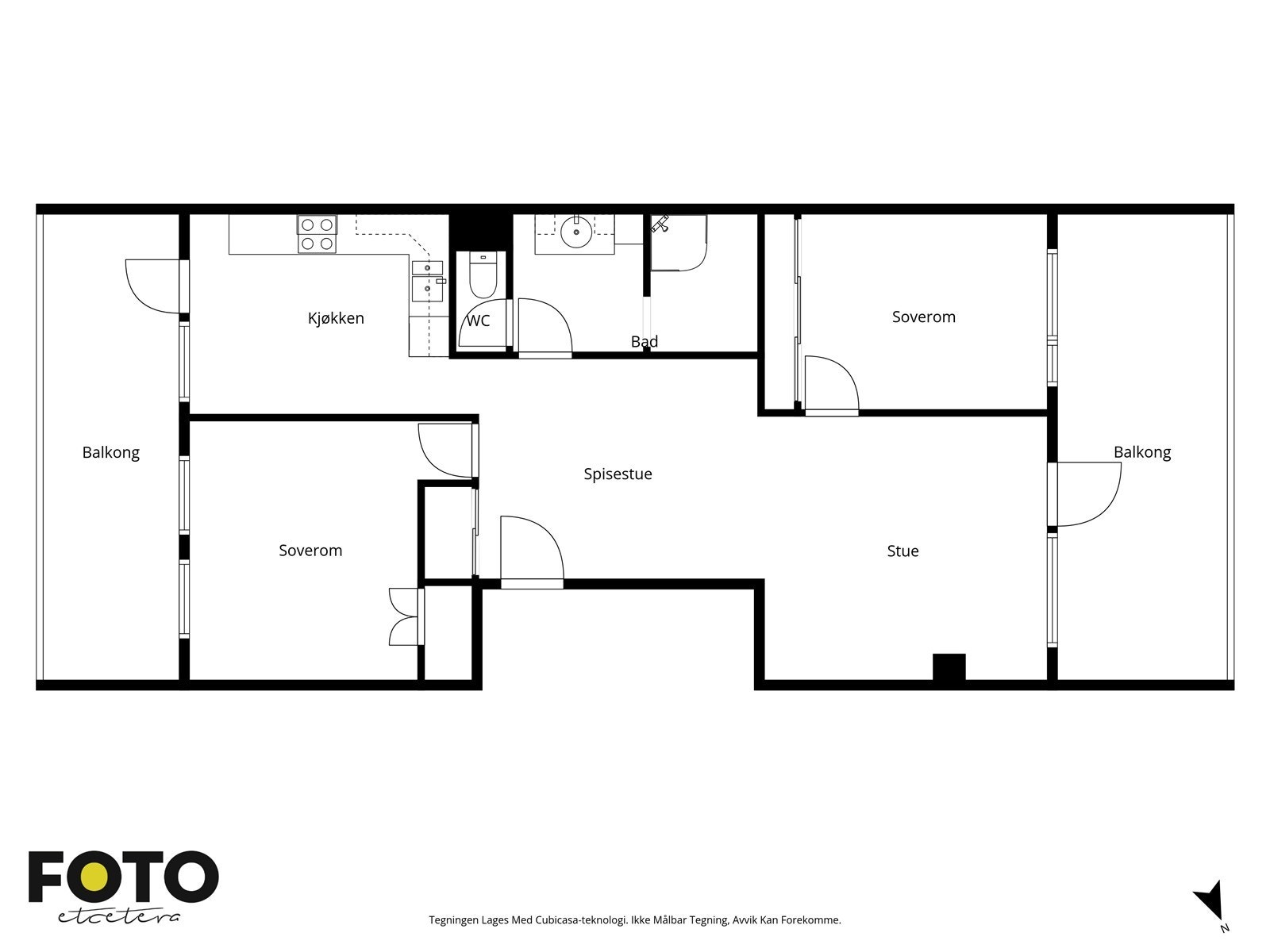 Veiledende plantegning - Ikke målbar Galleribilde