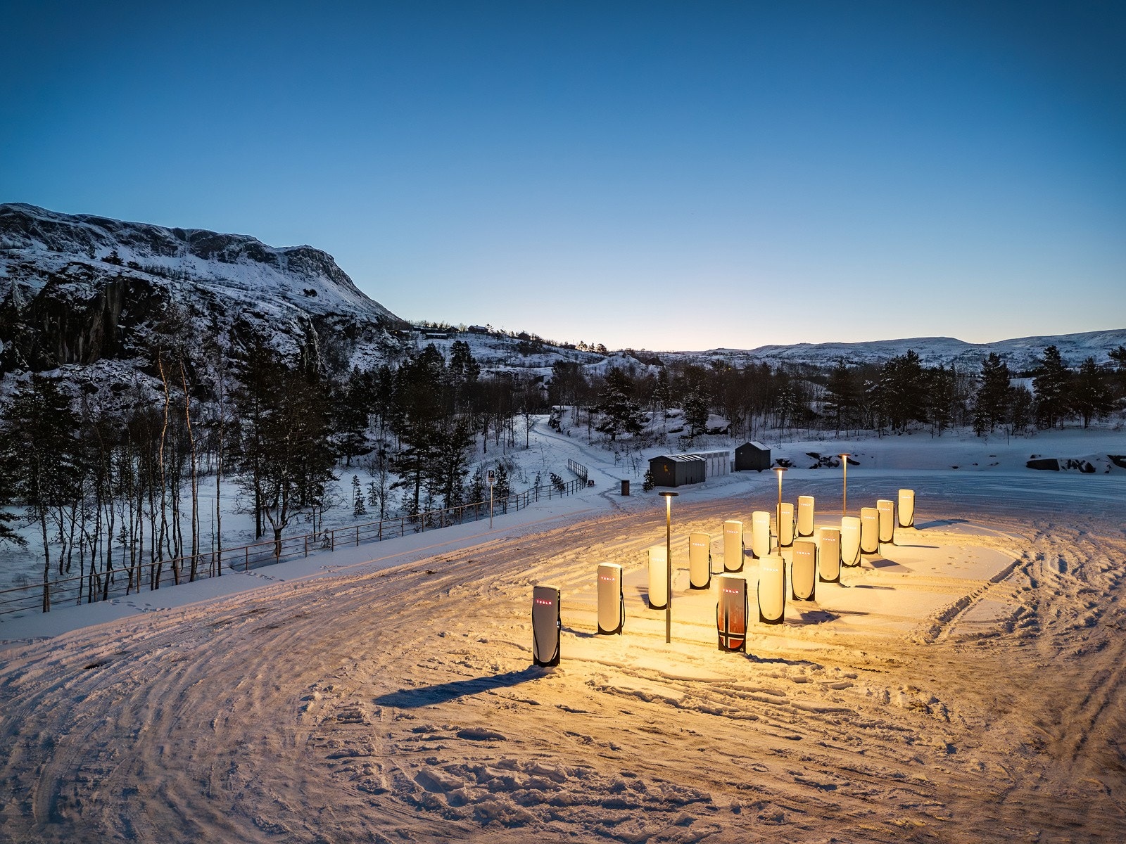 Her er det også mulighet for el-bil lading. Galleribilde