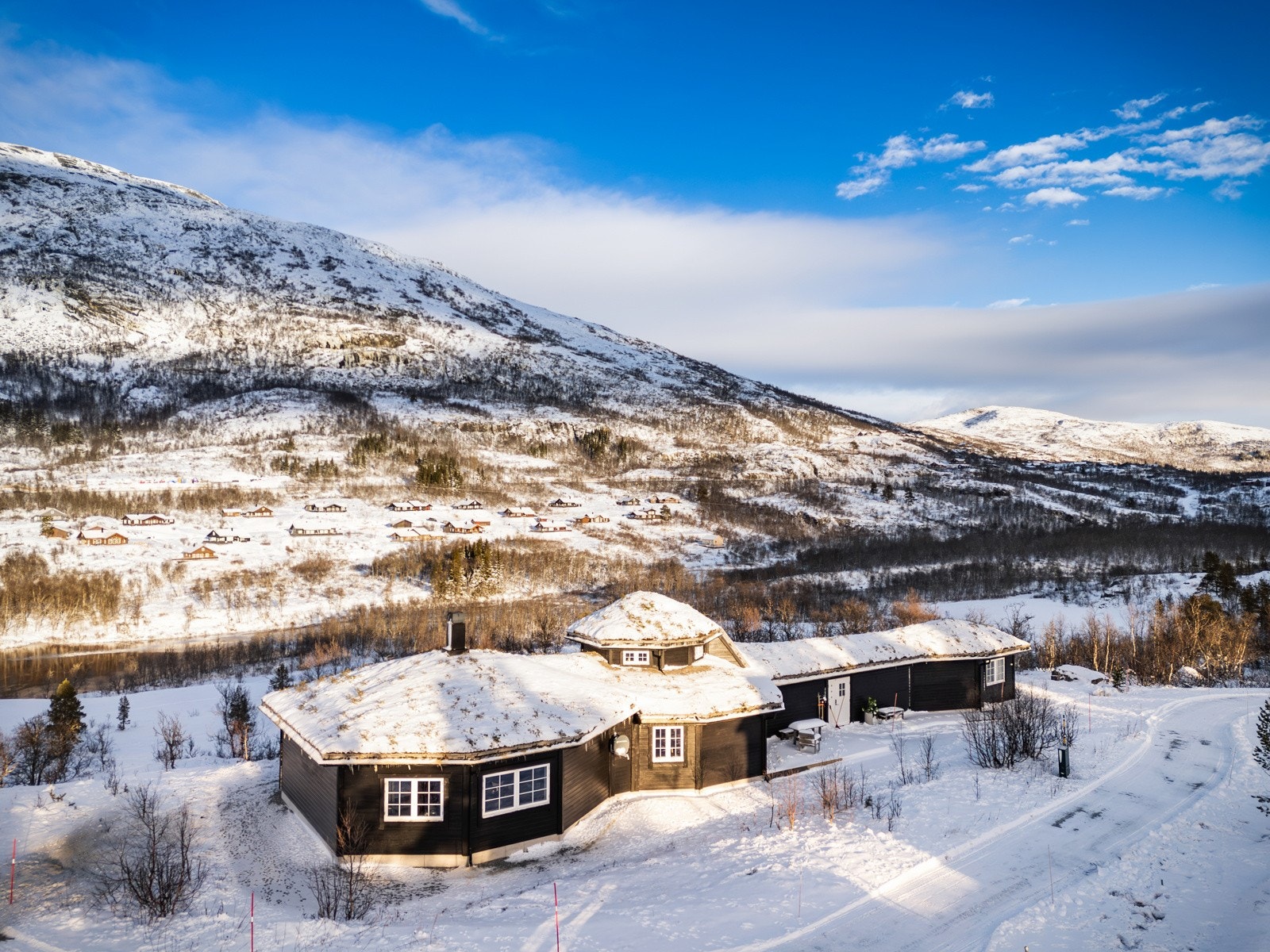 Hytten ligger på 754 meter over havet. Galleribilde