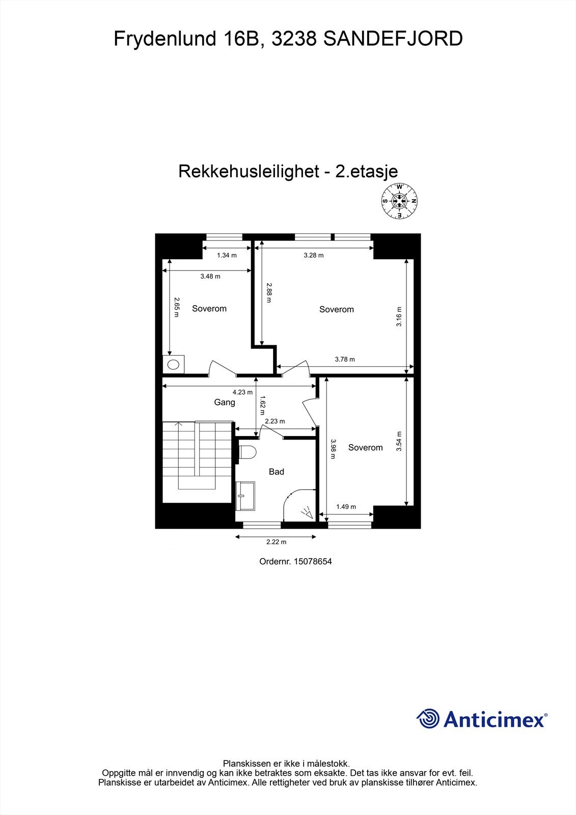 Plantegning 2.etasje Galleribilde