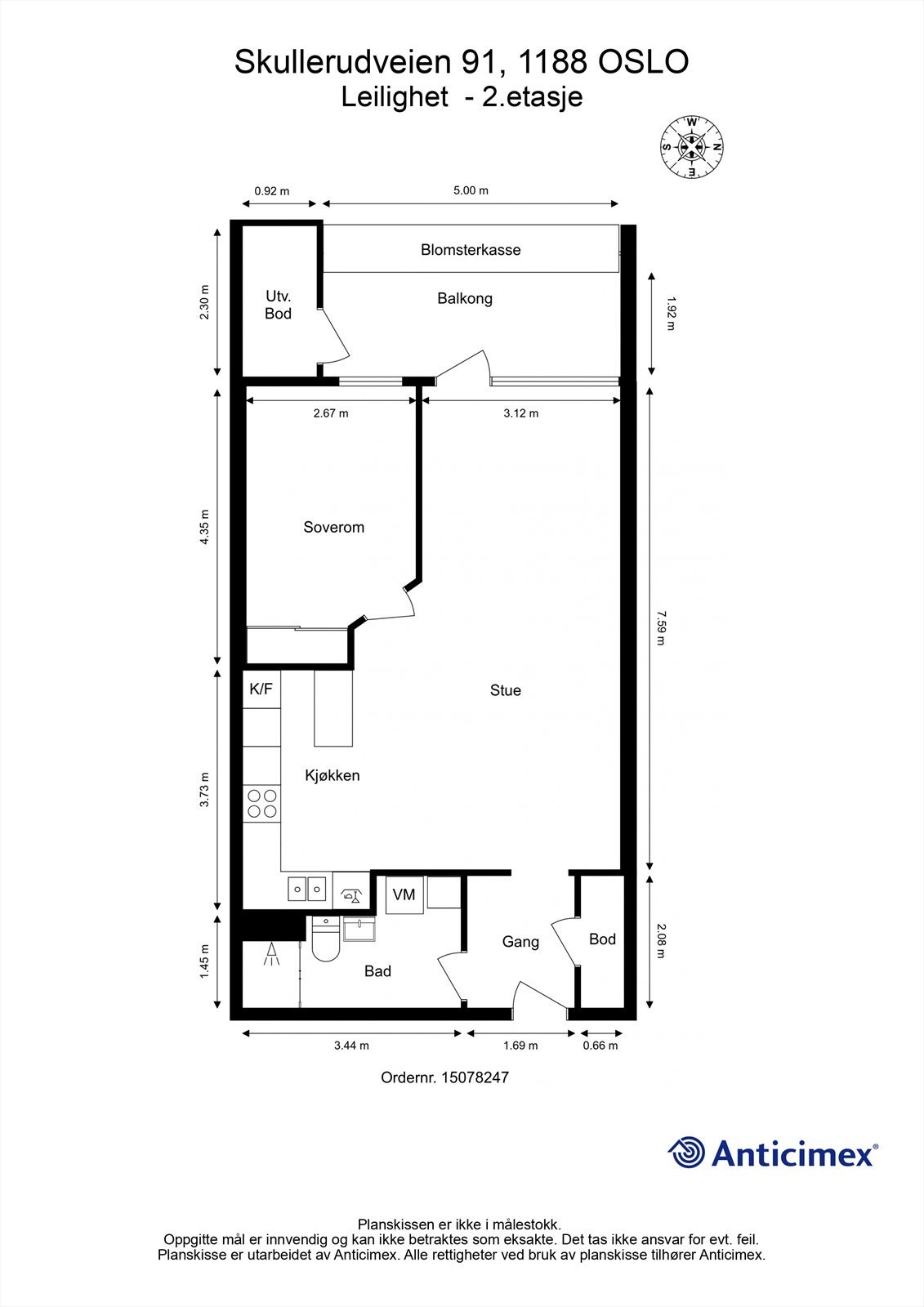 Plantegning Galleribilde