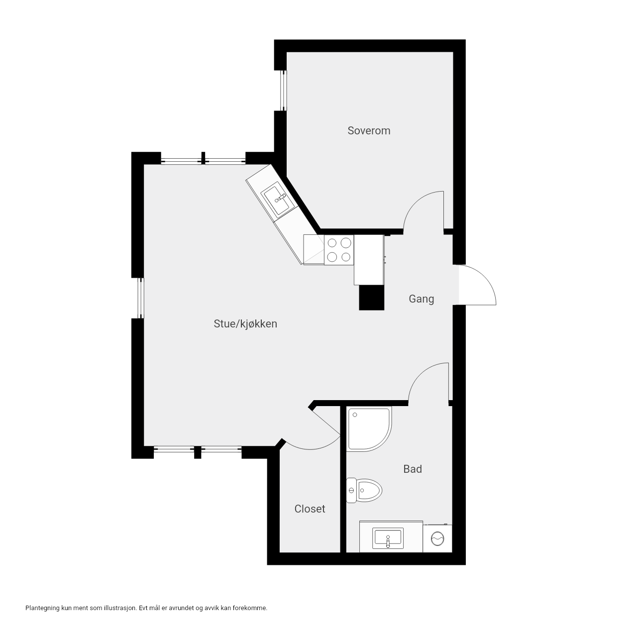 Plantegning. Galleribilde